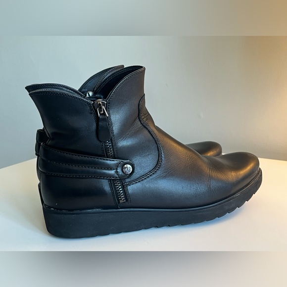 Ara Luftpolster Black Flat Ankle Boots, Size shows -6 - Picture 2 of 12